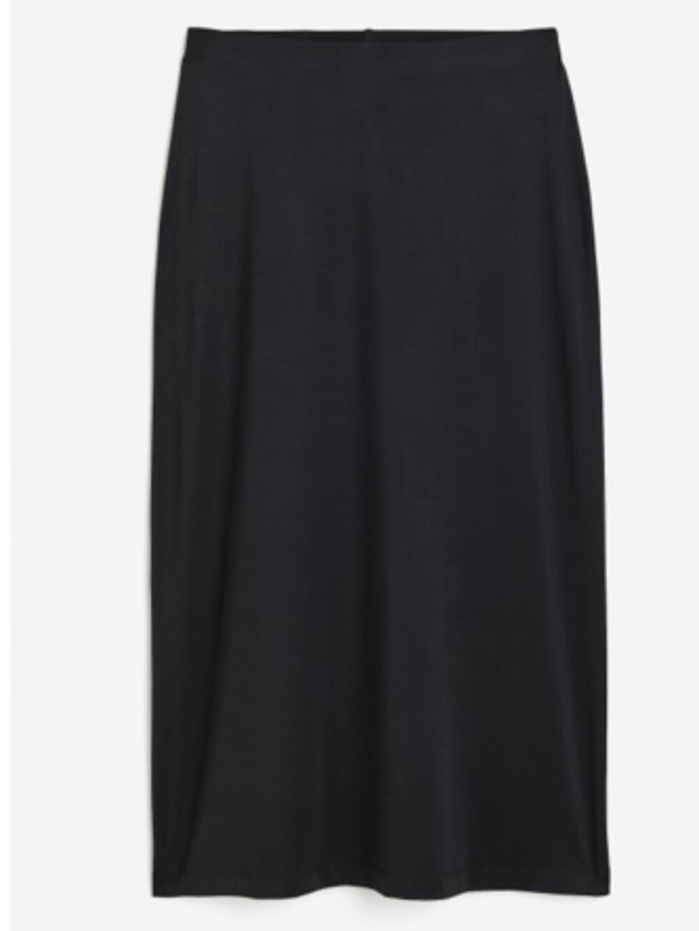 H&M Black Midi Jersey Skirt